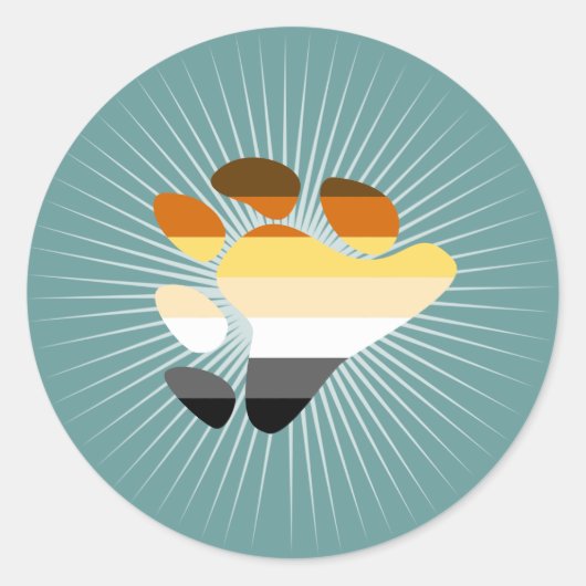 クマ記号 ラウンドシール (正面)