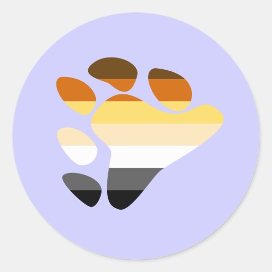 クマ記号 ラウンドシール (正面)