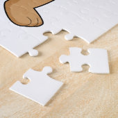 クマ警察官の虫眼鏡 ジグソーパズル (側面)