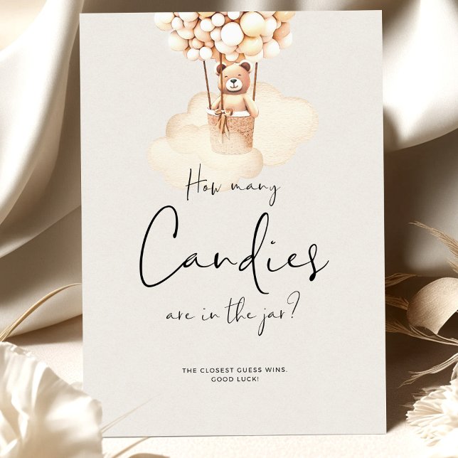 クマ赤ちゃんシャワーゲームキャンディーの数 (クリエイターアップロード済み)