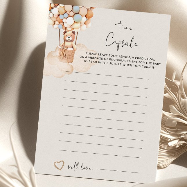 クマ赤ちゃんシャワーゲームタイムカプセル (クリエイターアップロード済み)