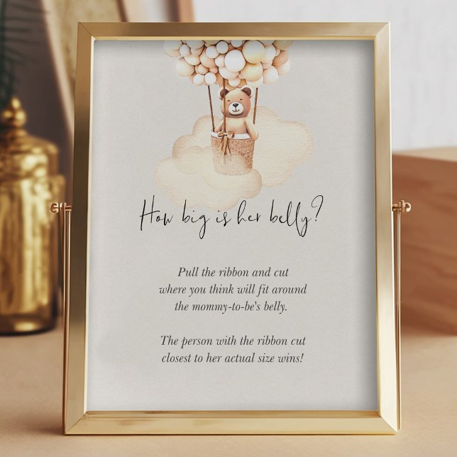 クマ赤ちゃんシャワーゲーム彼女の腹の大きさ (クリエイターアップロード済み)