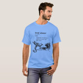 クマ追い払い器の定義 Tシャツ (正面フル)