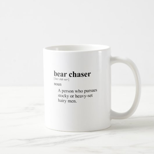 クマ追い男 コーヒーマグカップ (右)