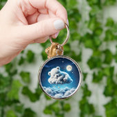 クマ雲の眠る月獣の夢 キーホルダー (手)