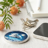 クマ雲の眠る月獣の夢 キーホルダー (側面)