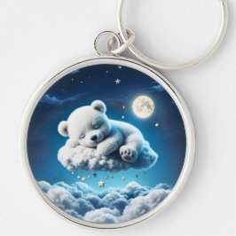 クマ雲の眠る月獣の夢 キーホルダー