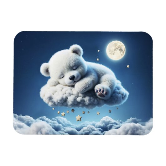 クマ雲の眠る月獣の夢 マグネット (横)