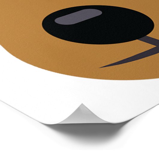 クマ顔かわいい簡単ハロウィーン衣装キッズアダルト ポスター (角)