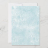 クマ飛行機金ゴールドキラキラ星ベビーシャワー 招待状 (裏面)