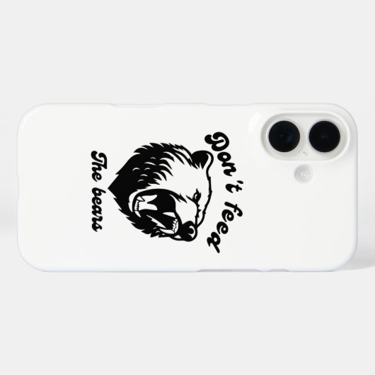 クマ食べ物を与えさん Case-Mate iPhoneケース (裏面 (横))