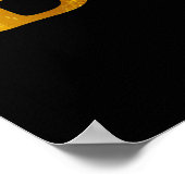 クマ鹿またはビールシルエットはっきりした ポスター (角)