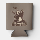 クマ鹿ビール酔っ払い？ 缶クーラー (正面)