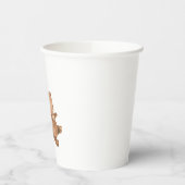 クマ3ブラウンバルーン1st誕生日 紙コップ (左)