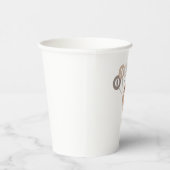 クマ3ブラウンバルーン1st誕生日 紙コップ (右)