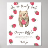 クマ – おむつラッフルゲーム ポスター (正面)