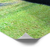 クマ、イーグルス、ヘロン、ラヴェンス、オオカミ野生動物アート ポスター (角)