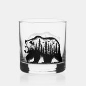 クマ ウイスキーグラス (正面)