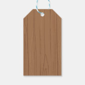 クマ・ウッドランドフォレストアニマル素朴イラストレーション ギフトタグ (裏面)