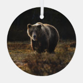 クマ ガラスオーナメント (裏面)