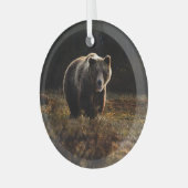 クマ ガラスオーナメント (正面左)