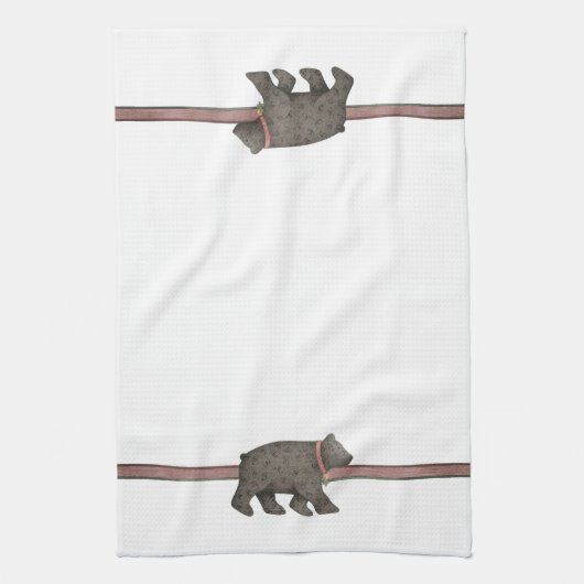 クマ キッチンタオル (縦)