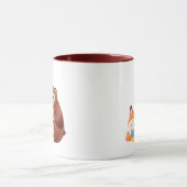 クマ&キツネゆみホットチョコレートマグ マグカップ (中央)