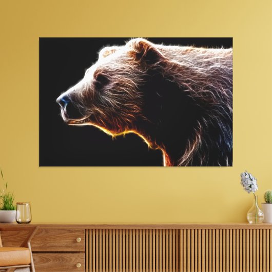 クマ キャンバスプリント (インサイチュ (リビング))