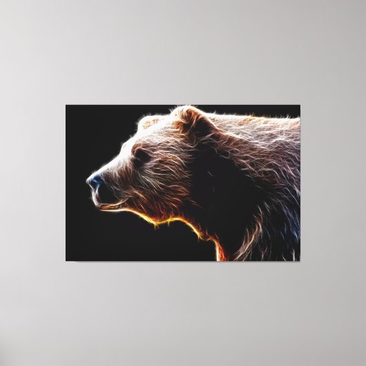 クマ キャンバスプリント (正面)