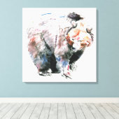 クマ キャンバスプリント (インサイチュ (ウッドフロア))