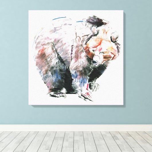 クマ キャンバスプリント (インサイチュ (ウッドフロア))