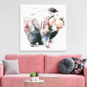 クマ キャンバスプリント (インサイチュ (リビング))