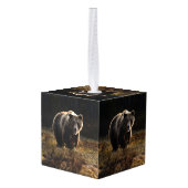 クマ キューブオーナメント (裏面アングル)