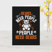 クマ – クマの人がクマを必要とする カード (黄色い花)