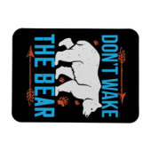 クマ – クマを起こさない マグネット (横)