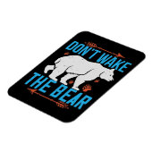 クマ – クマを起こさない マグネット (左側)