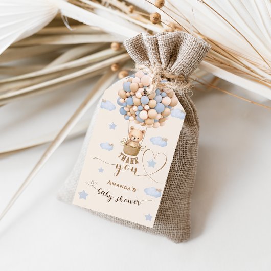 クマ クマリー ウェイト ボーイ シャワー サンキュー ギフトタグ