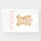 クマ クマ勇気づけられる 子供のがん 闘病中の子供たち 愛らしい 横断幕 (横)