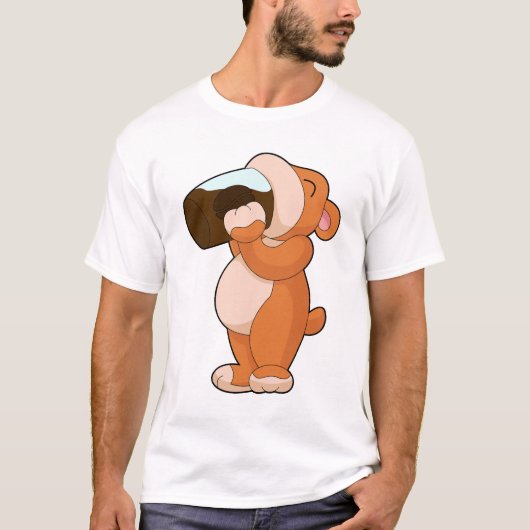 クマ コーヒーマグ Tシャツ (正面)