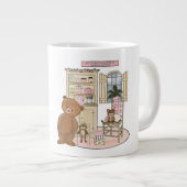 クマ – ジャンボマグ ジャンボコーヒーマグカップ (正面右)