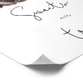 クマ – スイーツとベビーシャワーを扱う ポスター (角)