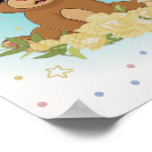 クマ ネイティブアメリカン ぬりえ 子供部屋 ポスター (角)