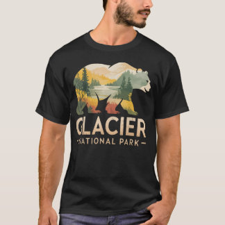 クマ ハイキング キャンプ モンタナ 国立公園 ヴィンテージ Tシャツ