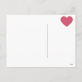 クマ、バラ、ハートとバレンタインデー シーズンポストカード (裏面)