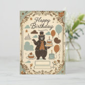 クマ&バルーン誕生日パレード 招待状 (スタンド正面)