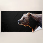 クマ ビーチタオル (正面)