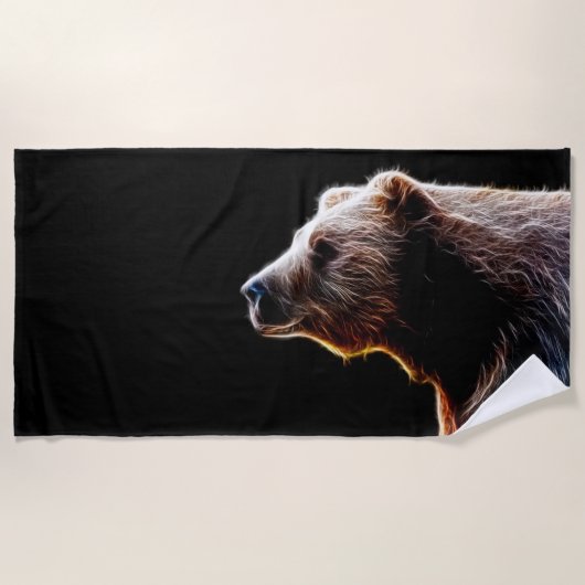 クマ ビーチタオル (正面)