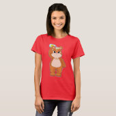 クマ ビーチ 日焼け止め サマー Tシャツ (正面フル)