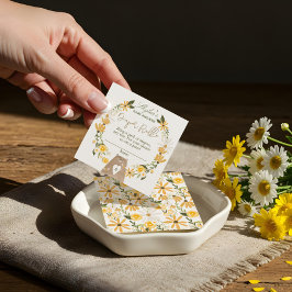 クマ&ビー赤ちゃんシャワーおむつラッフルエンクロージャー エンクロージャーカード