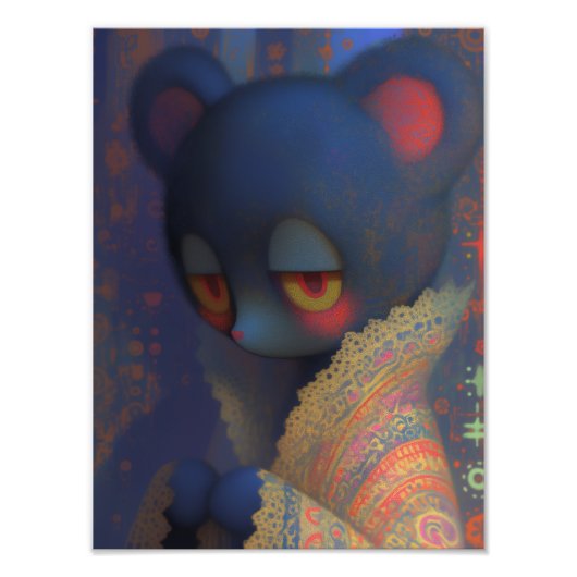 クマ フォトプリント            (正面)